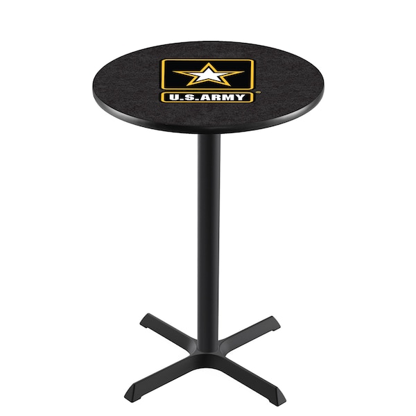 42" Blk Wrinkle U.S. Army Pub Table